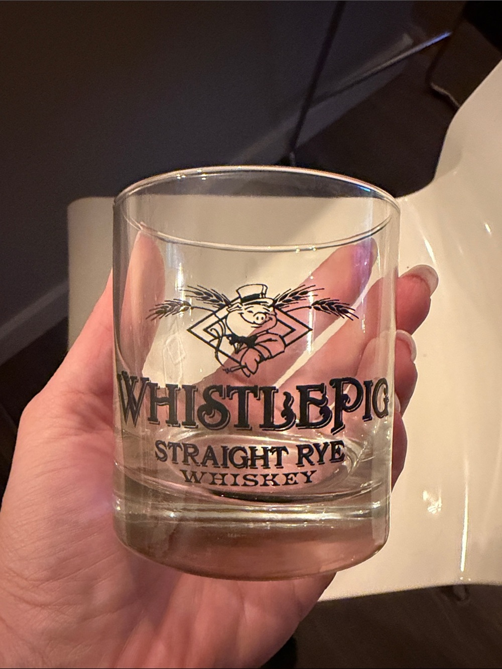 Straight Rye Whiskey Glass - Clear